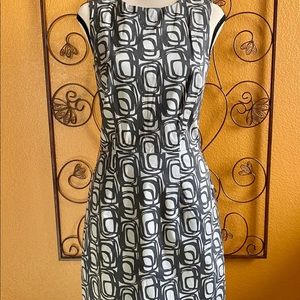 H&M Midi Structured Geometric Dress- Size 6